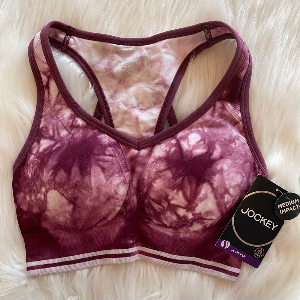 NWT Jockey Sports Bra, Purple, Sz S